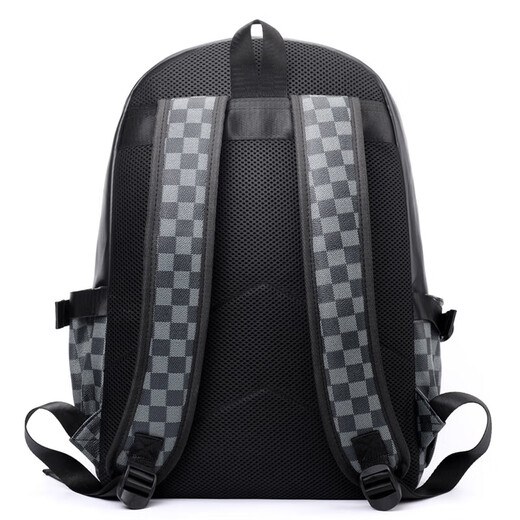 Coach même style sac à dos pour la mode masculine pour hommes pour hommes plaid décontracté plaid grande capacité version coréenne de voyage sac à dos étudiant schoolbag marron plaid 30 * 13 * 45