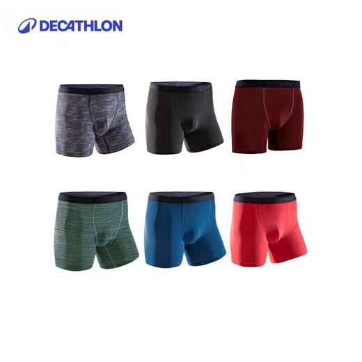Decathlon breathable quick-drying men's boxer briefs KALENJI DRY BOXER2508864 black L