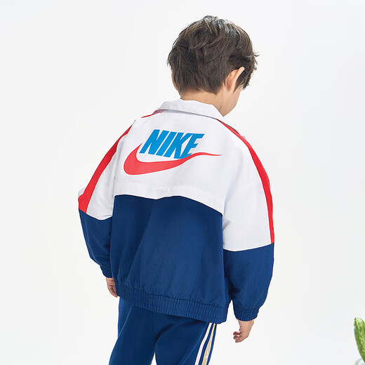 NIKE耐克小童装男童梭织夹克春秋儿童网眼透气上衣外套