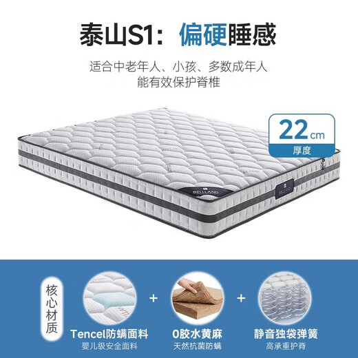 接运猫床垫席梦思硬垫黄麻椰棕十大独立弹簧乳胶软垫家用定制 S2款偏硬升级/22cm黄麻+1365 120cm*190cm *