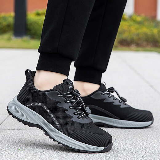 
Summer shoes for men and women casual walking shoes comfortable mesh middle-aged and elderly parents shoes anti-slip soft sole sports shoes C3899 dark gray 41