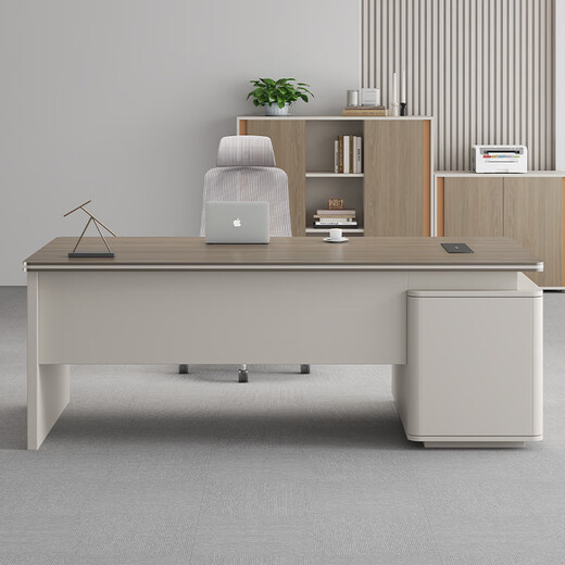 Light luxury boss desk office desk and chair combination, simple and modern president desk, leadership desk, manager desk, office furniture, customized office accessories