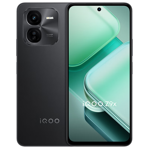 VivoiQOO Z9 Turbo+ Dimensity 9300+ flagship chip, era-class communication technology, self-developed e-sports chip Q1, blue ocean battery, full Netcom 5G mobile phone z9turbo+, Yaoye Black丨Z9x (first generation Snapdragon 6) 8GB+128GB