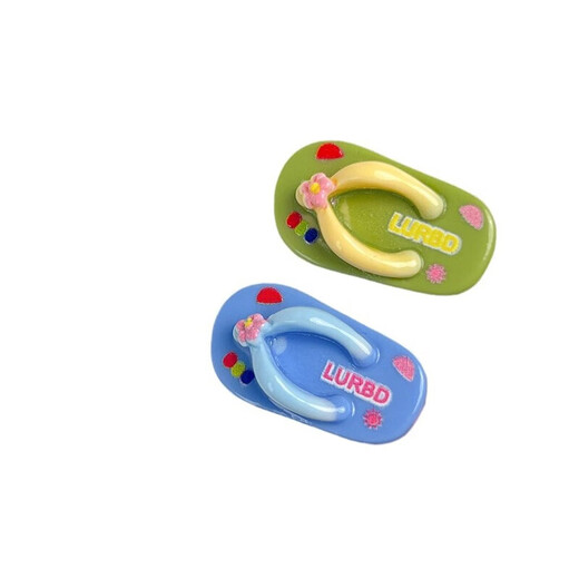 Funny Cartoon Beach Slippers Hairpin Duck Clip Cute and Doesn’t Hurt Hair Mini Children’s Hair Accessory Hairpin Cute Small Clip 3 pieces Random No Jam