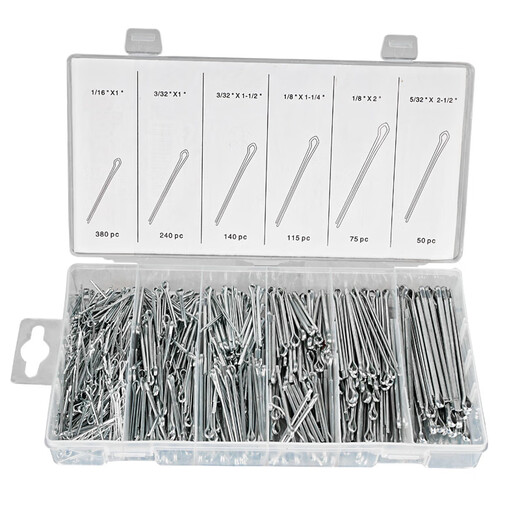 Coolanteng open and closed pin elastic pin carbon steel wave pin R-shaped pin bayonet hairpin lock pin B-type pin set boxed