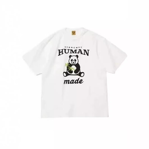 智兜兜现货NIGO日本潮牌HUMAN高品质竹节棉印花短袖男女T恤 3882黑 S