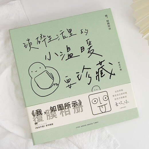 ZOCO相册收纳册火车票收纳册机票影集自粘式相册本覆膜毕业情侣家庭纪念册儿童宝宝成长影集相簿本收纳 轻盈绿【3-10寸50-400张照片】 【我，如图所示-系列相册】