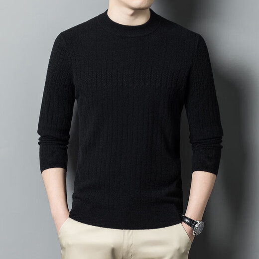 
Ordo City cashmere sweater men 100 cashmere clothes autumn and winter thick pullover sweater men base shirt gray green 2XL