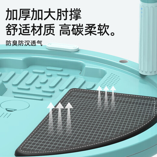 Mandikawi Wave Speed Ball Thickened Yoga Fitness Pilates Foot Step Home Training Semi-circular Balance Ball Fitness Ball Plastic Blue Smart APP + High Elastic Wave Speed Ball Bonus Fast Shipping