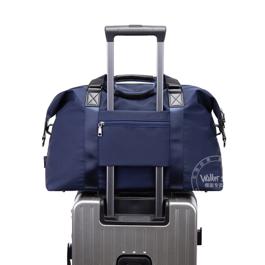 Bolsa de viaje de Walker Shop para hombres Ligeros Ligeros Ligeros Mano de viaje Bolguía de mano de gran capacidad Bolsa de hombro de viaje de corta distancia Bag Casual Fitness Blue Modelo de separación húmedo y seco de húmedo gran tamaño [50*22*28 cm]