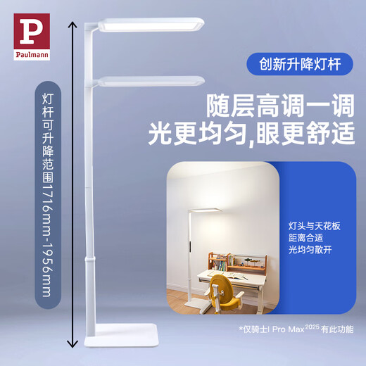 Paulmann P Germany Bormann Knight full spectrum street lamp children and students reading lamp learning special vertical eye protection lamp I Pro 2025 14 -18 Purple light eye protection multi-color temperature