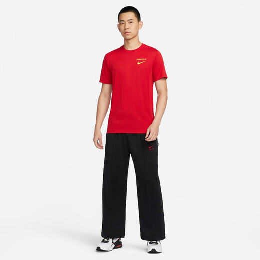 耐克（NIKE）官方利物浦男子速干足球T恤针织亲肤健身轻便舒适FZ8719 687健身红 XL