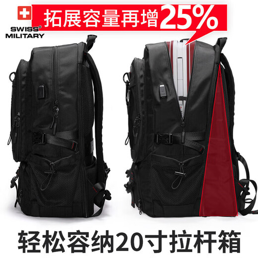 SWISSMILITARY Swiss Army Knife Backpack Men's Large Capacity Travel Bag Sports Backpack Travel Business Travel Outdoor Mountaineering School Bag