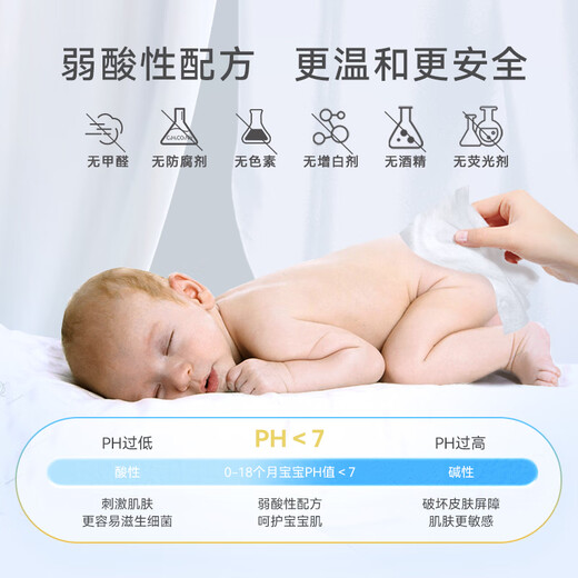 Biba Baby Portable Travel Big Fish Begonia Rou Wet Wipes 20 pieces * 6 packs of gentle cleaning wet wipes for outings