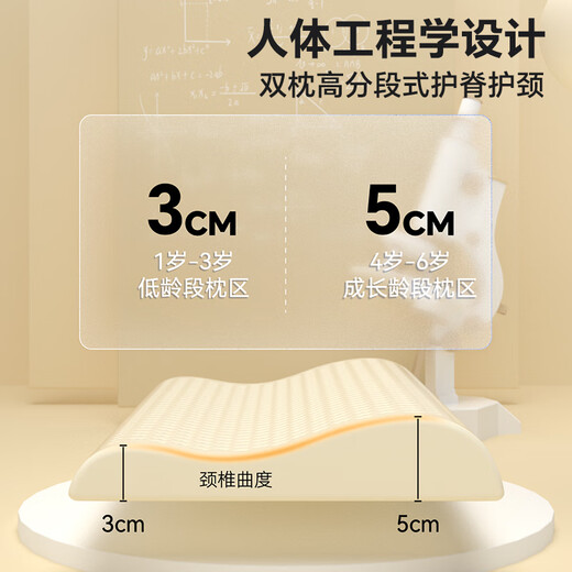Shell Diary Thai natural children's latex pillow 0-1-3-6-12 years old baby baby neck pillow