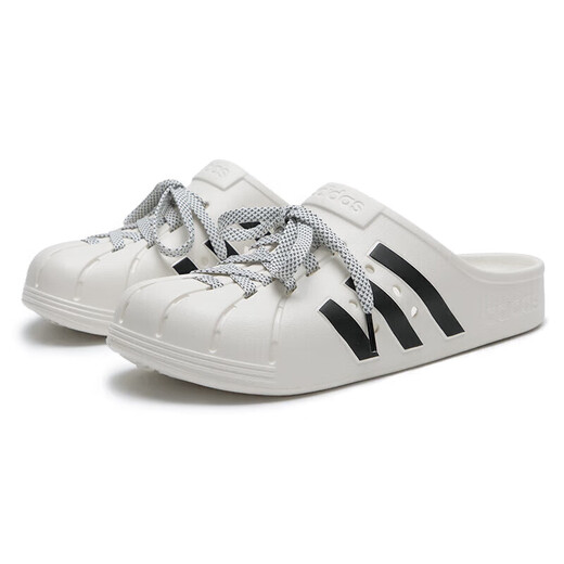 ADIDAS男女鞋夏季洞洞鞋ADILETTE CLOG勃肯鞋运动拖鞋 JH9849/亮白/一号黑/黄 土褐色 42