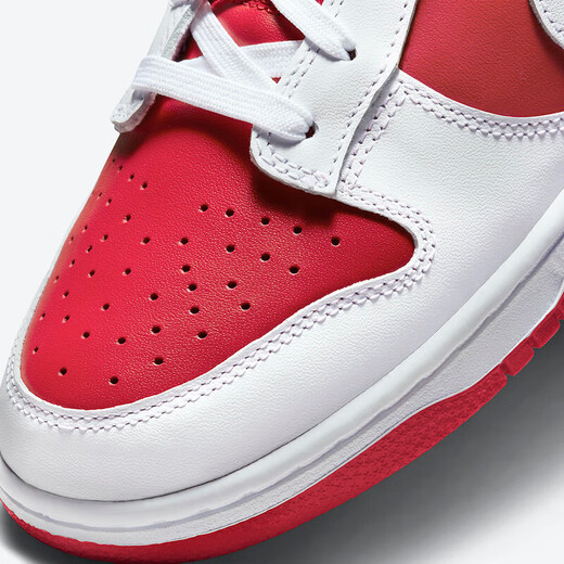 耐克（NIKE）男鞋Dunk Low Retro反转白红 男款 防滑耐磨 低帮轻便休闲板鞋 DD1391-600 43