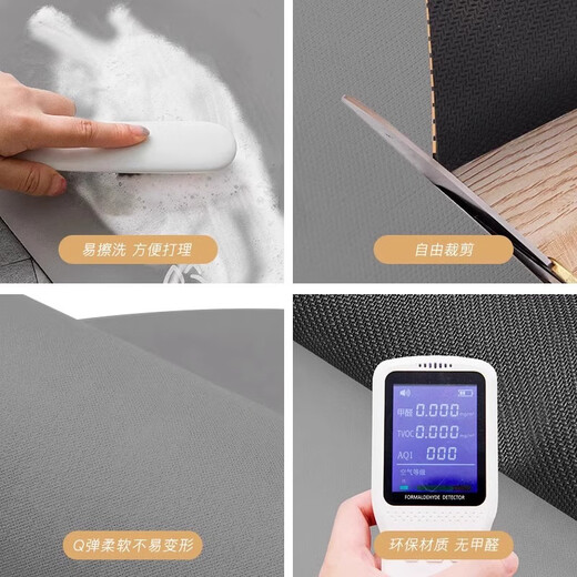 Yinshang kitchen rounded corner floor mat set, oil-proof and non-slip carpet, wipeable, washable and absorbent floor mats