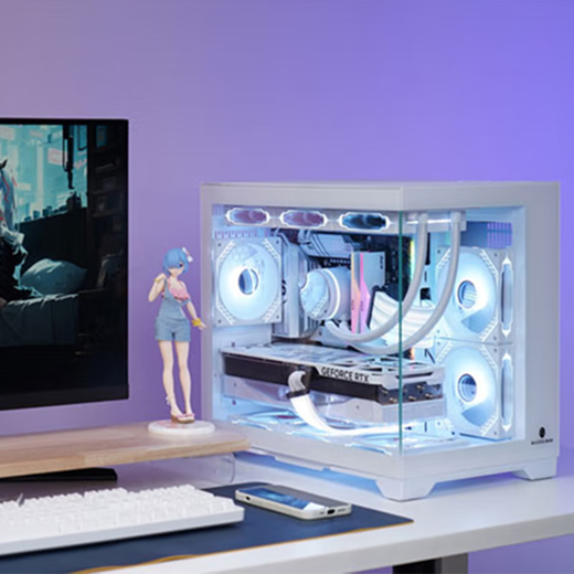 Colorful Ryzen R7 7800X3D RTX5060Ti RTX5070 assembled computer complete machine DIY Delta game console live broadcast design desktop e-sports console Configuration three 7800X3D 5060Ti game console