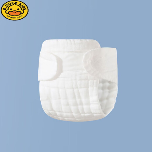 G.duck纯棉纱布尿布裤婴儿尿戒子柔软透气四季可用可水洗机洗重复使用 印花随机 1条装 M码【适合10-20斤 3-9个月)