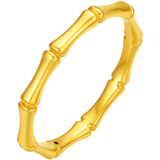 Saturday Fortune 5D Hard Gold Bamboo Gold Ring Festival Girl Birthday Gift Pricing A0114679 No. 13 About 0.49g