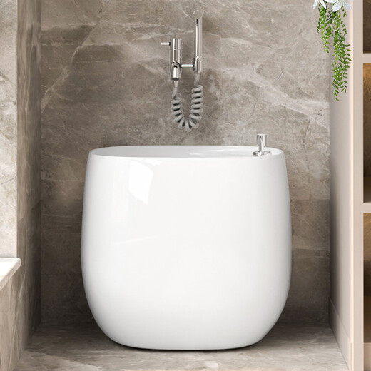 Rizhao Mute mop pool household balcony bathroom mop basin ceramic mop pool outdoor mop basin bathroom mop pool M1049[49*38*40cm] single-pot goods on door