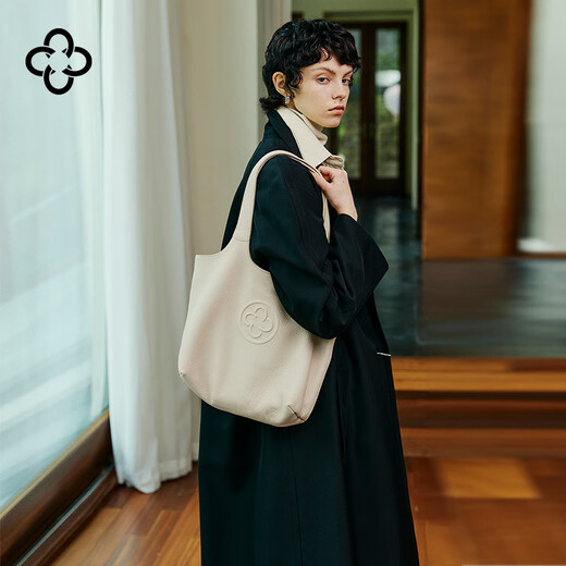 CASSILE champion's same style Casile Tote bag, real deerskin, light luxury, large capacity, soft shoulder bag, birthday Chinese Valentine's Day gift