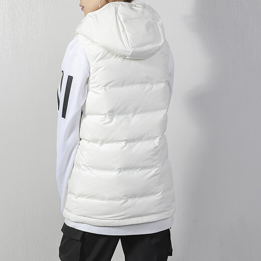 阿迪达斯 （adidas）白色羽绒马甲女冬季新款坎肩连帽运动鸭绒背心DW9277 BQ1943 专柜正品假一赔十 M /推荐110-120斤