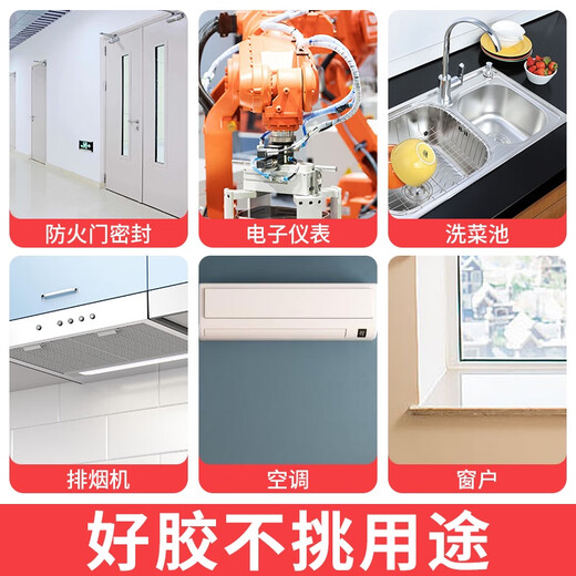 Shantoulin Village Ston High-temperature resistant glue 1280-degree fireproof sealant fire-resistant and mildew-resistant glue silicone-free fire-resistant glue White white 3.1 high-temperature resistant 12801 pieces