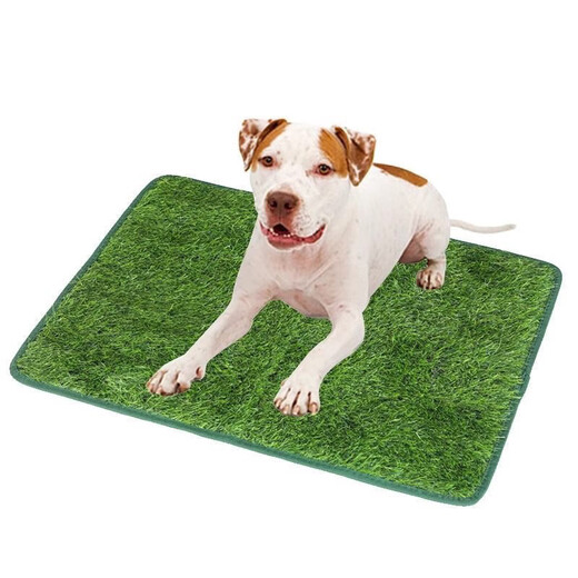 Pet Lawn Dog Toilet Lawn Urgent Mat Courtyard Artificial Lawn Pet Supplies Balcony Decoration Cutout Large (70*46cm)