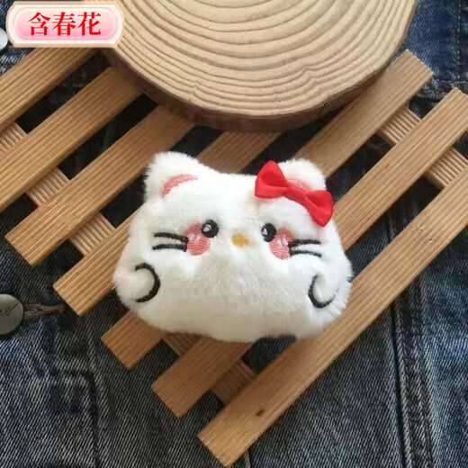 Contains spring flowers, Sanrio cartoon plush doll brooch, cinnamon dog Melody, sweet decoration, cute pin, bag accessories, fat KT cat brooch