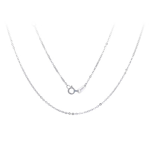RHM platinum necklace for women platinum flash O chain plain chain PT950 clavicle chain adjustable birthday gift for girlfriend platinum flash O chain + certificate + gift box