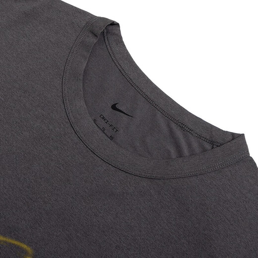 NIKE Nike men's short-sleeved fashionable casual comfortable breathable T-shirt fitness training running exercise round neck sportswear HV4882-299/black XS