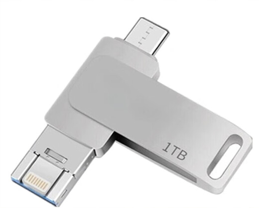 u盘手机电脑通用大容量高速3.0金属外壳支持定制vivo小米通用优盘 黑色 黑色1TB