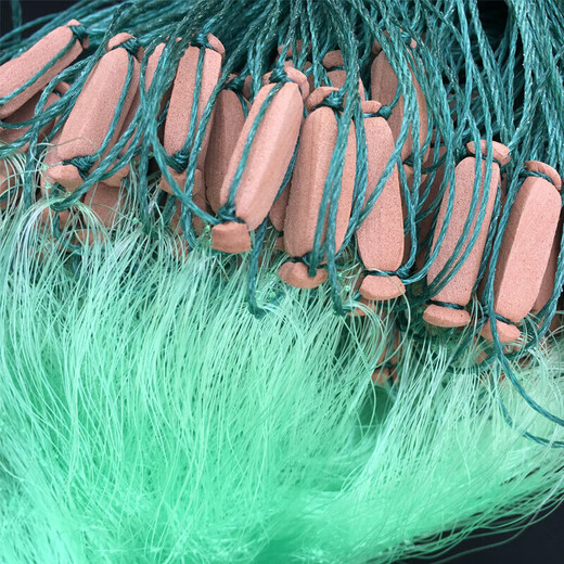 Fishing source green silk fishing net hanging net sticky mesh wire net fishing net single layer floating net fish net three layer sinking net 100 meters net fishing gear green silk three layer sinking 3 meters 3 fingers 100 meters