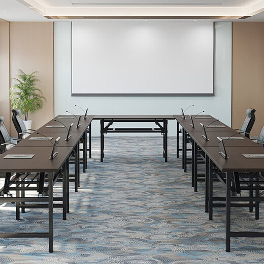 
Xingkai (XINGKAI) [Specialized in Government and Enterprise] Folding table, computer table, outdoor long table, table-type household desk, street stall table, BGZ673 Black walnut single layer [rounded corners to prevent bumps] 120*60