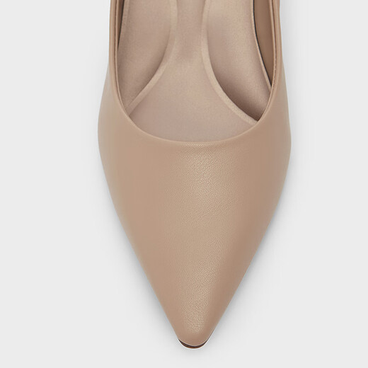 Charles / Keith Simple Commuter pointu pointu talons hauts Single Chaussures Chaussures de mariage Chaussures de femmes Cadeau d'anniversaire de femme CK1-60361352 Couleur de viande nue 37