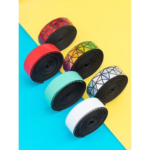 Rock Brothers Road Handlebar with Bicycle Handle Anti-Slip Strap Curved Handlebar Wear-Resistant Handguard Cycling Equipment Accessories Monochrome Gradient Style--Bianchi Green