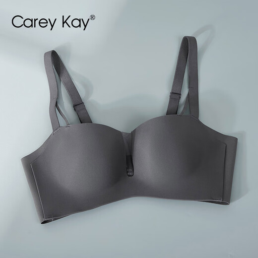Carey Kay纯欲内衣女2025最新款小胸不空杯文胸聚拢显大防下垂上托胸罩bra 米白色 S （建议32/70AB）