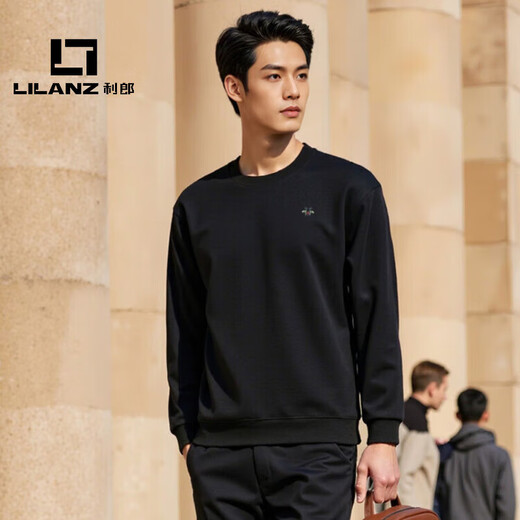 LILANZ official men's new style simple casual men's top round neck basic sweatshirt for men flagship official brown 3XL