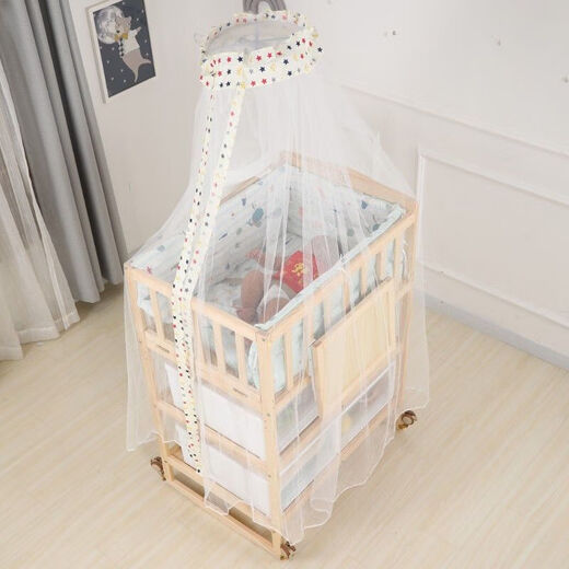 Jiaojing Diaper Table Bathntable Deux-en-un Table de couches pour bébé multifonctionnel BB BB Shaker Newborn Clothes Change Table Tableau peut secouer Table de couches en bois massif + Pad (PAD COLOR NOTES)