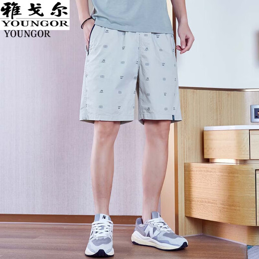 Yager [High-String Pure Cotton] 2025 SOMMER SOMMER NEUER CASISSISCHE SPORT SHRESS SHORTS MÄNNER LOSSEN LOSSER BEACH Fünf-Punkte-Hose Dunkelblau-D9215 L