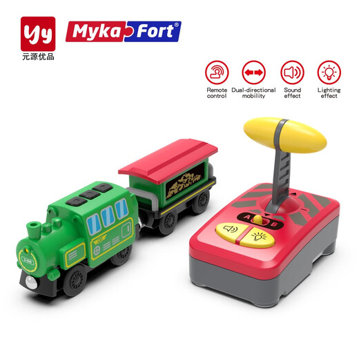 MykaFortG.32迈卡弗遥控电动小火车儿童玩具兼容hapebrio米兔木质轨道 彩盒90995遥控蒸汽火车 套装不 官方标配
