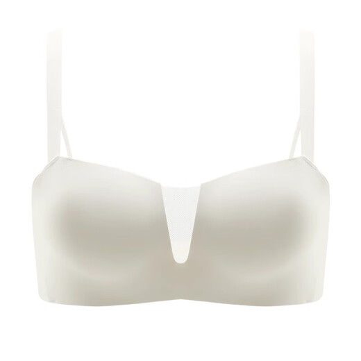 Carey Kay纯欲内衣女2025最新款小胸不空杯文胸聚拢显大防下垂上托胸罩bra 米白色 S （建议32/70AB）