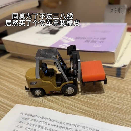 Mini Alloy-Gabelstapler Fernbedienung Spielzeug Hebezeuge Multifunktions-Engineering-Fahrzeugmodell für Elektrospray-Sprühspielzeug-Legierungs-Engineering-Gabelstapler