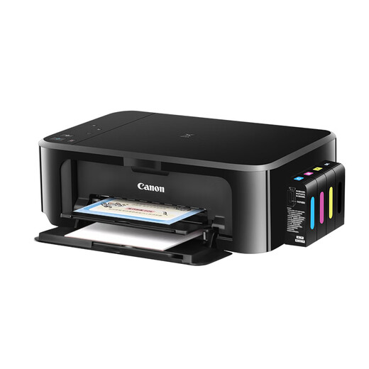 Canon 3680 color printer home small student copy and scan all-in-one mobile phone photo with ink tank. Returns are not supported after unpacking. Package 2 black color printing + 4 bottles of ink 3620 comes with wifi + automatic duplex + mobile phone + computer + A4