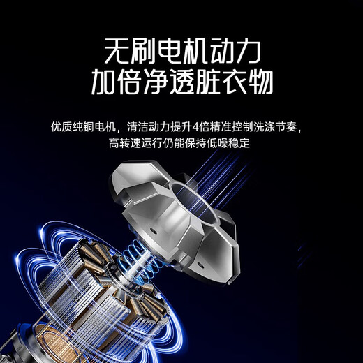 He Jiangong, Germany's high-end trendy household appliances, fully automatic small underwear washing machine, washing and removing all-in-one mini underwear machine, Blu-ray model - Blu-ray | Fully automatic water inlet and outlet