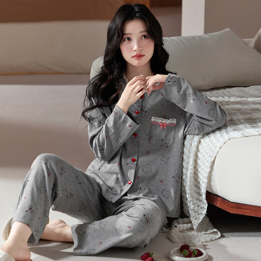 Marienza Pyjamas für Frauen reine Baumwolle 100% Baumwolle Frühling und Herbst 2025 neu