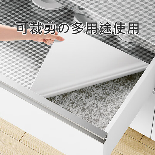 AILUKI Japanese kitchen sticker wall oil-proof cabinet waterproof and moisture-proof aluminum foil self-adhesive high temperature resistant stove top insulation protective film aluminum foil style 10 meters long * 60cm wide