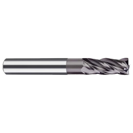 Qiyue 60-degree tungsten steel milling cutter 4-edge stainless steel special steel carbide end mill 304/316 flat blade extended coating high-performance tungsten steel milling cutter 8*D8*60L*25-4F
